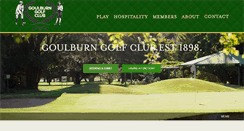 Desktop Screenshot of goulburngolfclub.com.au